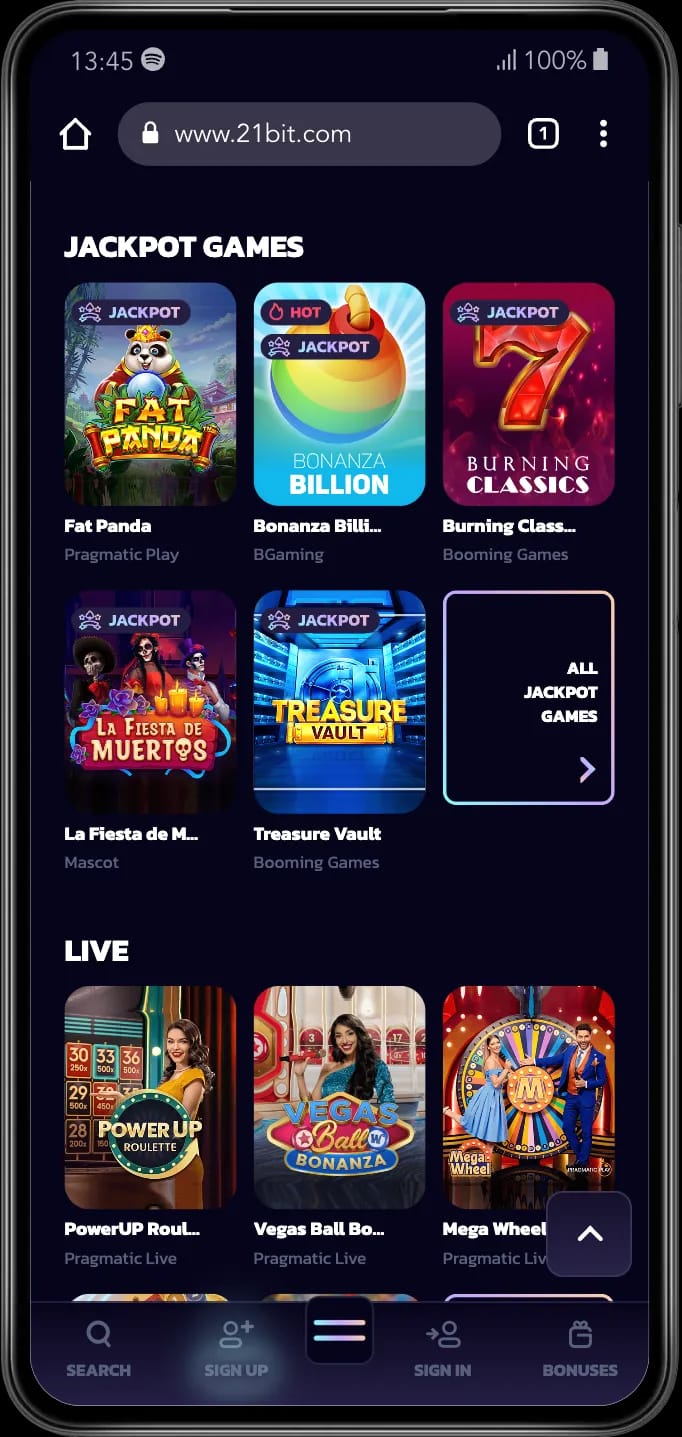 21Bit online casino games Australia