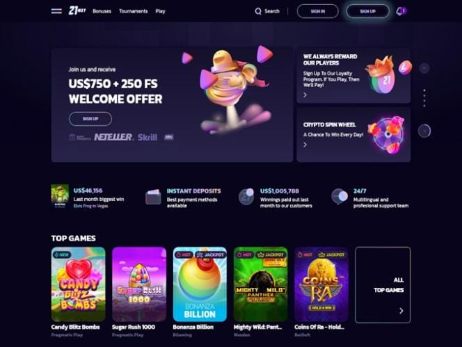 Detailed analysis of 21Bit Casino Australia